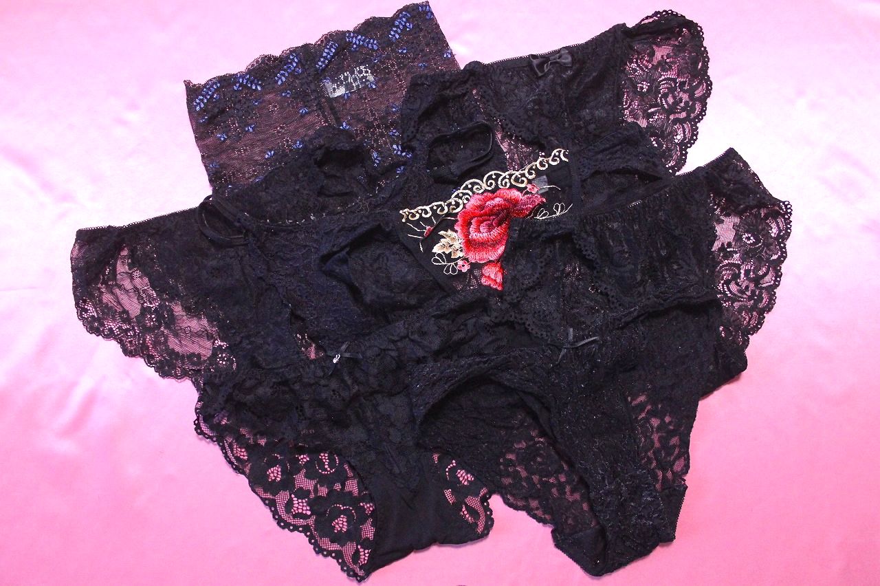 ★A611★セクシー☆ブラック☆シースルー☆レース☆パンティセットです♪■