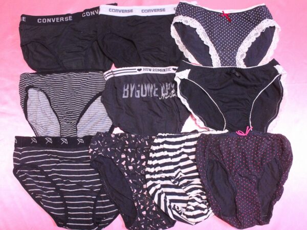 M8086■ティーンズ■コットン☆ブラック☆ショーツ■サイズ色々■10枚■