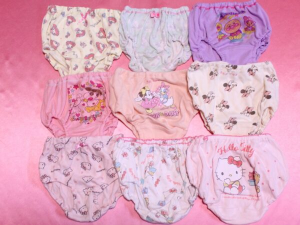 M8122-2■ジュニア■コットン☆キャラクター☆ショーツ■100サイズ■9枚■